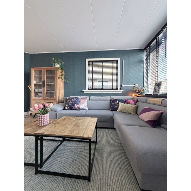 Midnight Blossom Birds #1 Kussenhoes | 45x45 cm | Katoen/Polyester