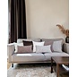 Chenille Bruin/Terra Kussenhoes | 30x50 cm | Polyester