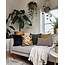Chenille Bruin/Terra Kussenhoes | 30x50 cm | Polyester
