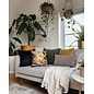 Chenille Bruin/Terra Kussenhoes | 30x50 cm | Polyester