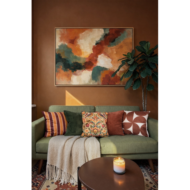 Corduroy Terracotta Kussenhoes| 45 x 45 cm | Polyester