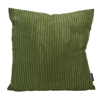 NOVÉE Sierkussen Corduroy Legergroen | 45 x 45 cm | Polyester