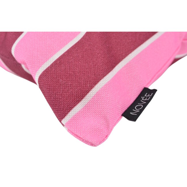 Sunset Stripe Pink - Outdoor Kussenhoes | 45x45 cm | Katoen/Polyester