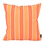 NOVÉE Sunset Stripe Orange  - Outdoor Kussenhoes | 45x45 cm | Katoen/Polyester