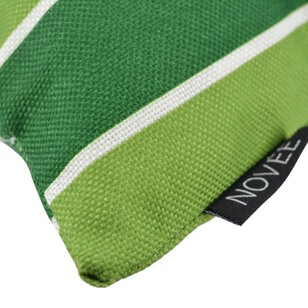Sunset Stripe Green - Outdoor Kussenhoes | 45x45 cm | Katoen/Polyester