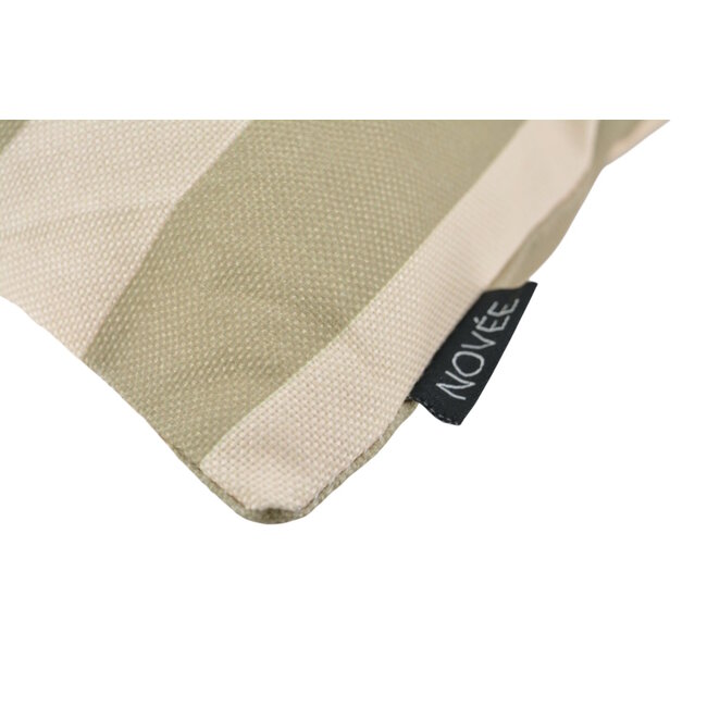 Sunset Stripe Olive - Outdoor Kussenhoes | 45x45 cm | Katoen/Polyester