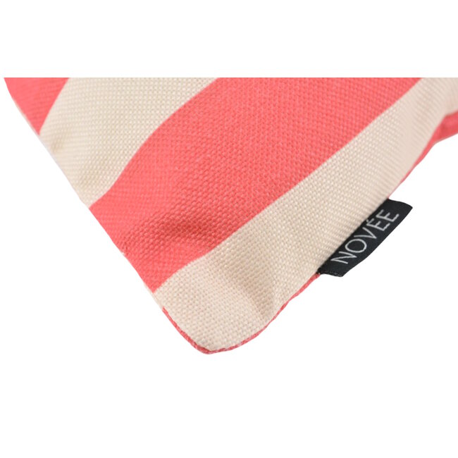 Sunset Stripe Red - Outdoor Kussenhoes | 45x45 cm | Katoen/Polyester