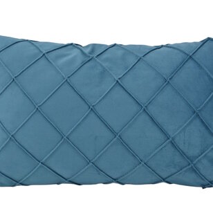 Velvet Cross Petrol Kussenhoes | 30x50 cm | Velvet/Polyester