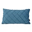 Velvet Cross Petrol Kissenbezug | 30x50 cm | Samt/Polyester