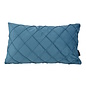 Velvet Cross Petrol Kussenhoes | 30x50 cm | Velvet/Polyester
