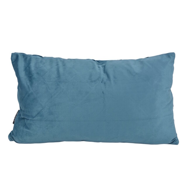 Velvet Cross Petrol Kissenbezug | 30x50 cm | Samt/Polyester