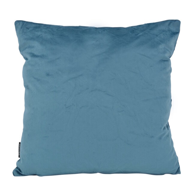 Velvet Cross Petrol Kussenhoes | 45x45 cm | Velvet/Polyester