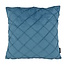 NOVÉE Velvet Cross Petrol Kissenbezug | 45x45 cm | Samt/Polyester