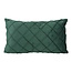 Velvet Cross Intens Grün Kissenbezug | 30x50 cm | Samt/Polyester