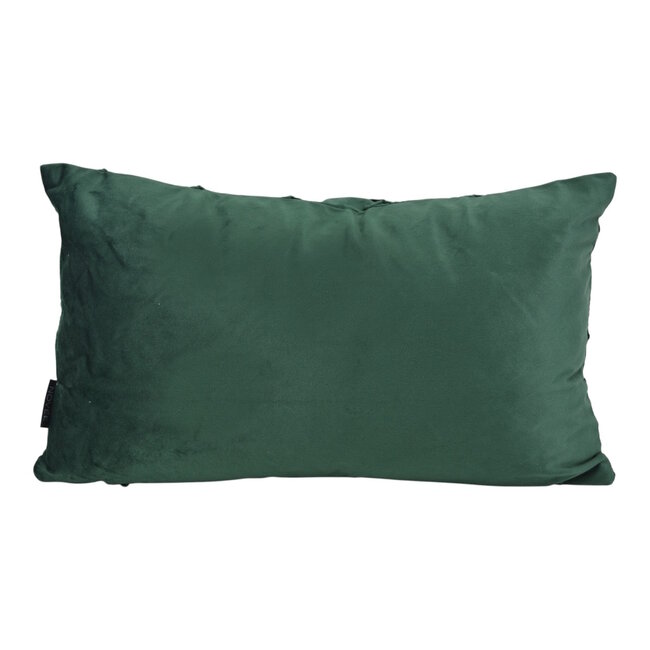Velvet Cross Intens Grün Kissenbezug | 30x50 cm | Samt/Polyester