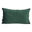 Velvet Cross Intens Grün Kissenbezug | 30x50 cm | Samt/Polyester