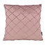 Velvet Cross Altrosa Kissenbezug | 45x45 cm | Samt/Polyester