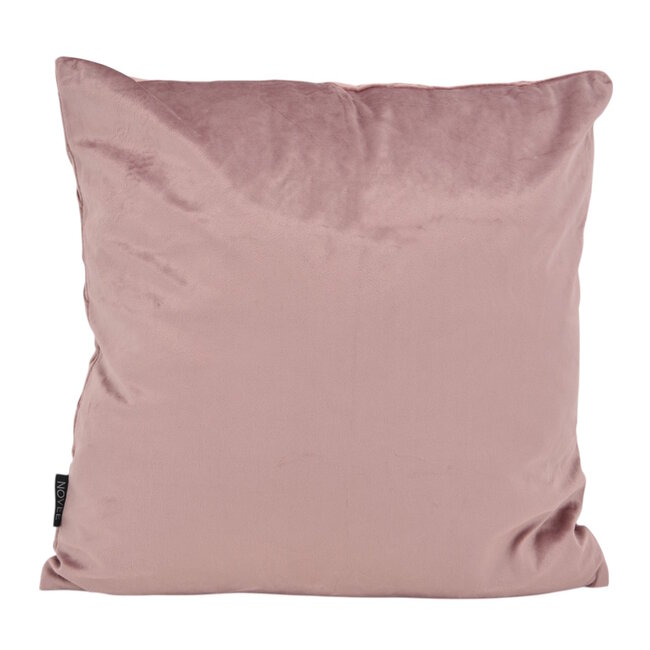 Velvet Cross Altrosa Kissenbezug | 45x45 cm | Samt/Polyester
