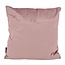 Velvet Cross Altrosa Kissenbezug | 45x45 cm | Samt/Polyester