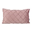 NOVÉE Velvet Cross Altrosa Kissenbezug | 30x50 cm | Samt/Polyester