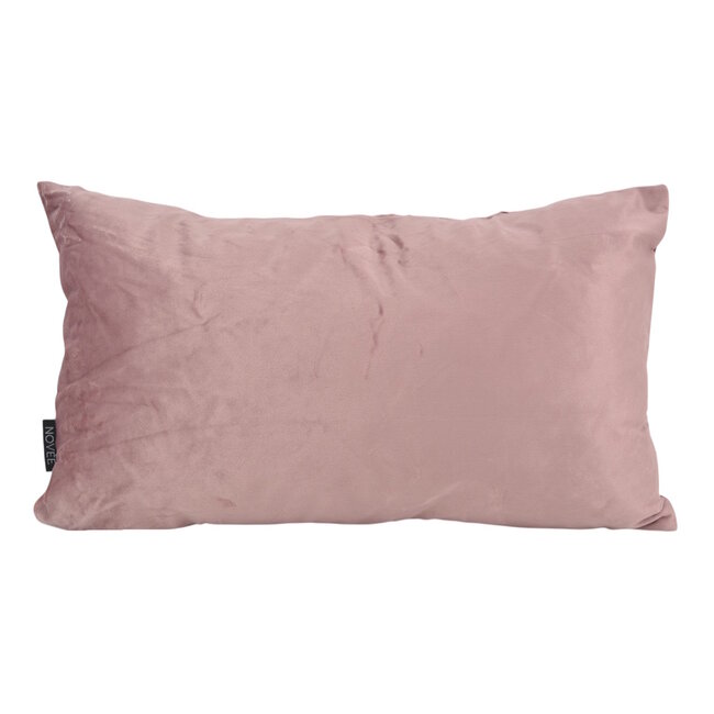 Velvet Cross Altrosa Kissenbezug | 30x50 cm | Samt/Polyester