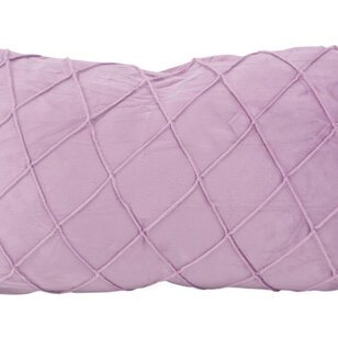 Velvet Cross Lila Kussenhoes | 30x50 cm | Velvet/Polyester