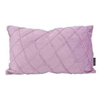 NOVÉE Velvet Cross Lila Kissenbezug | 30x50 cm | Samt/Polyester
