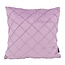 Velvet Cross Lila Kissenbezug | 45x45 cm | Samt/Polyester