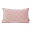Velvet Cross Lichtroze Kussenhoes | 30x50 cm | Velvet/Polyester