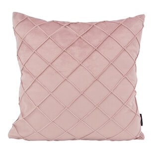 Velvet Cross Lichtroze Kussenhoes | 45x45 cm | Velvet/Polyester