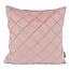 NOVÉE Velvet Cross Rosa Kissenbezug | 45x45 cm | Samt/Polyester