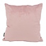 Velvet Cross Rosa Kissenbezug | 45x45 cm | Samt/Polyester