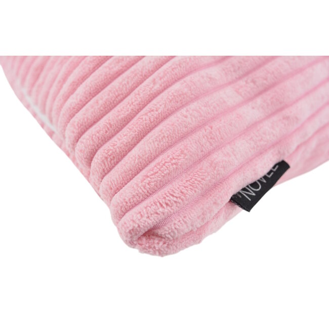 Corduroy Lichtroze Kussenhoes | 45x45 cm | Polyester