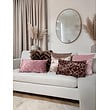 Velvet Cross Oudroze Kussenhoes | 30x50 cm | Velvet/Polyester