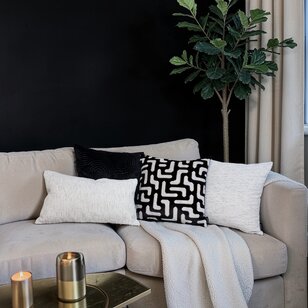 Sierkussen Elegance Zwart | 45 x 45 cm | Velvet/Polyester