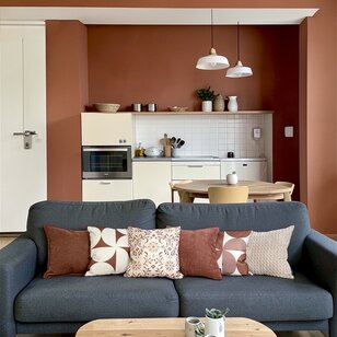 Corduroy Terracotta Kussenhoes | 45 x 45 cm | Polyester