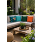 Zara Aqua - Outdoor Kussenhoes | 45x45 cm | Polyester
