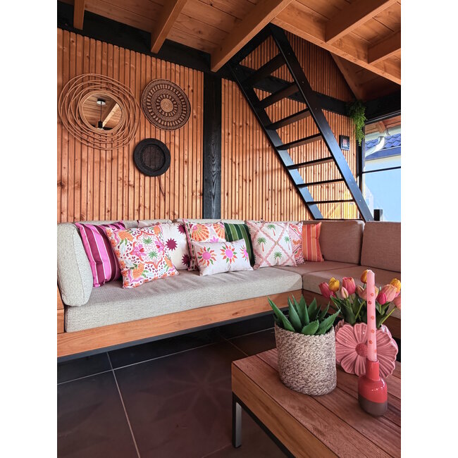 Sierkussen Sunset Stripe Pink - Outdoor | 45x45 cm | Katoen/Polyester