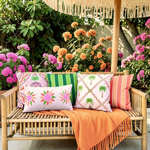 Sierkussen Color Suns - Outdoor | 30x50 cm | Katoen/Polyester