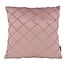 NOVÉE Sierkussen Velvet Cross Oudroze | 45x45 cm | Velvet/Polyester