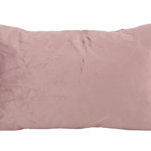 Sierkussen Velvet Cross Oudroze | 30x50 cm | Velvet/Polyester