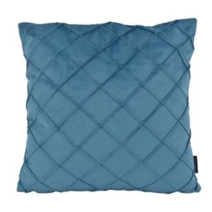 Sierkussen Velvet Cross Petrol | 45x45 cm | Velvet/Polyester