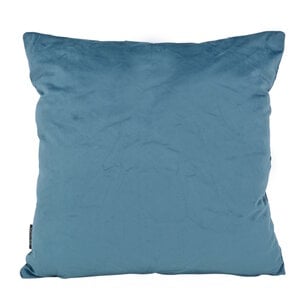 Sierkussen Velvet Cross Petrol | 45x45 cm | Velvet/Polyester