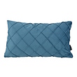 Sierkussen Velvet Cross Petrol | 30x50 cm | Velvet/Polyester