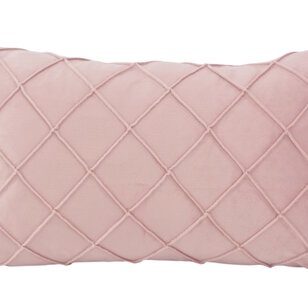 Sierkussen Velvet Cross Lichtroze | 30x50 cm | Velvet/Polyester