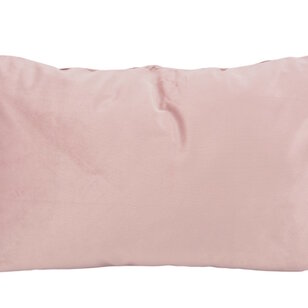 Sierkussen Velvet Cross Lichtroze | 30x50 cm | Velvet/Polyester
