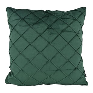 Sierkussen Velvet Cross Intens Groen | 45x45 cm | Velvet/Polyester