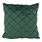 Sierkussen Velvet Cross Intens Groen | 45x45 cm | Velvet/Polyester