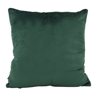 Sierkussen Velvet Cross Intens Groen | 45x45 cm | Velvet/Polyester