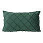 Sierkussen Velvet Cross Intens Groen | 30x50 cm | Velvet/Polyester
